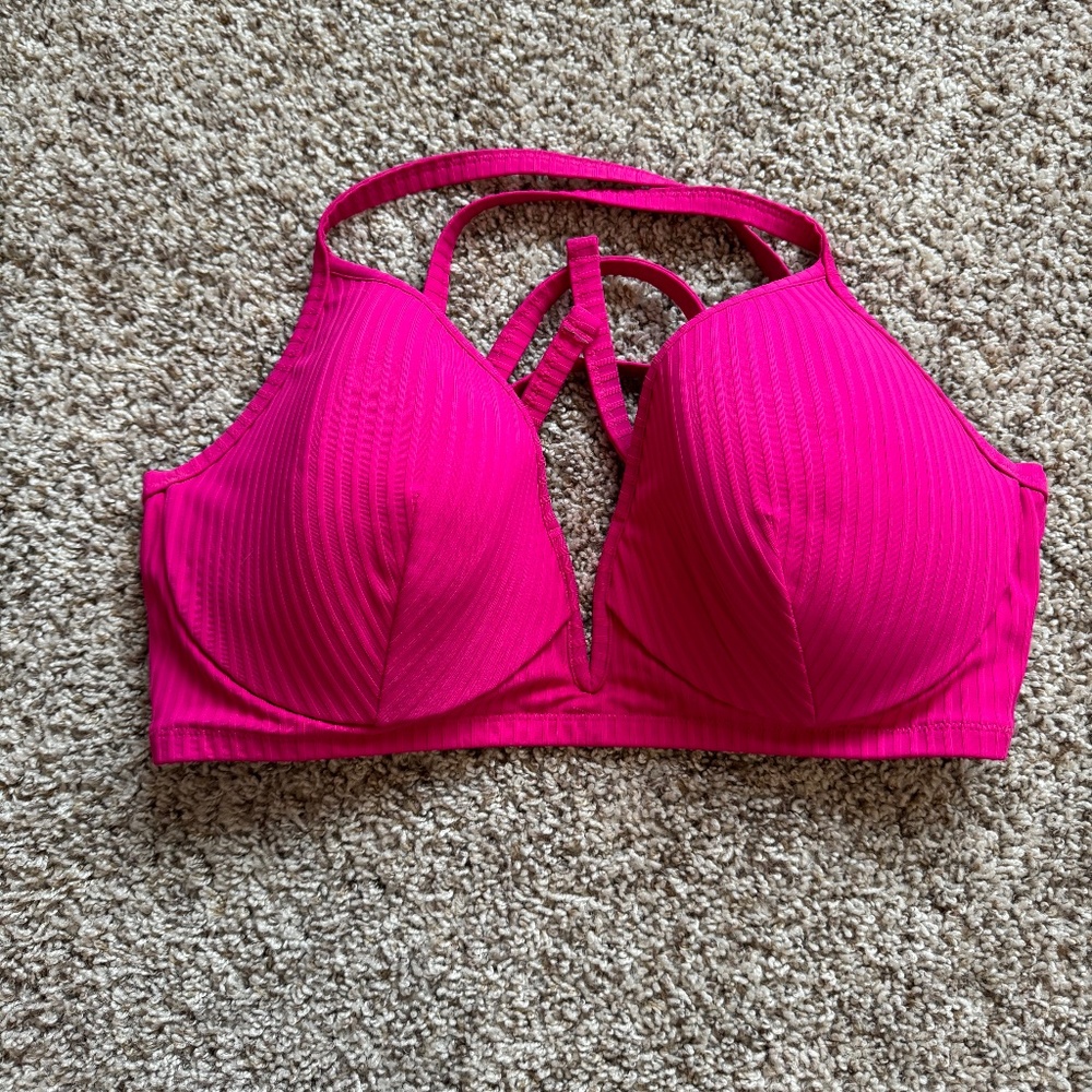 Shade and Shore Hot Pink Bikini Top